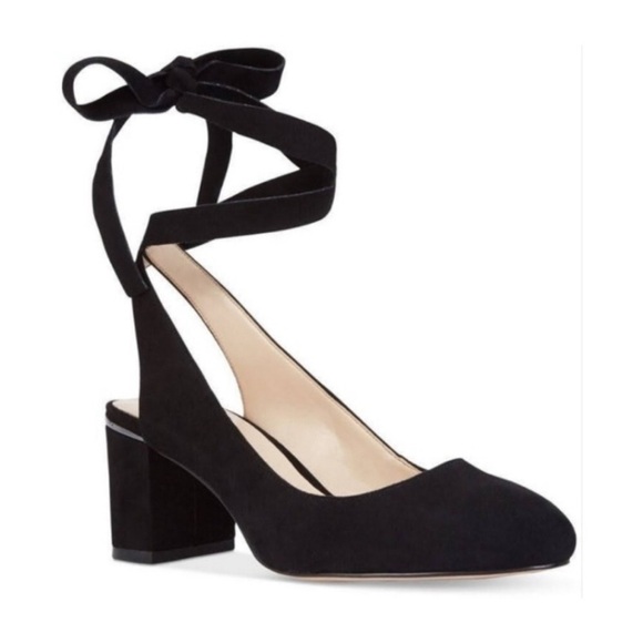 Nine West Women's Andrea Suede Black Ankle-High Leather Pump Size 5.5 - Picture 2 of 9